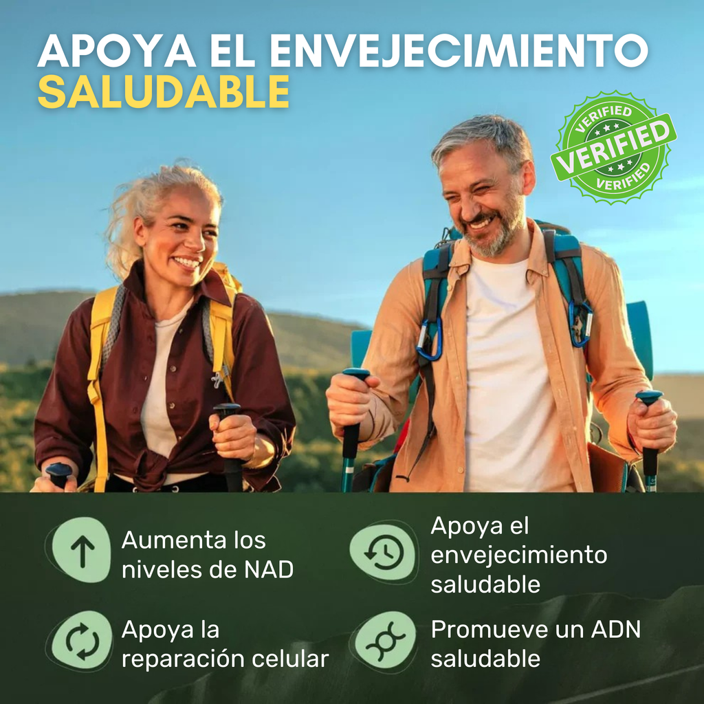NAD + RESVERATROL - COMBATE EL ENVEJECIMIENTO