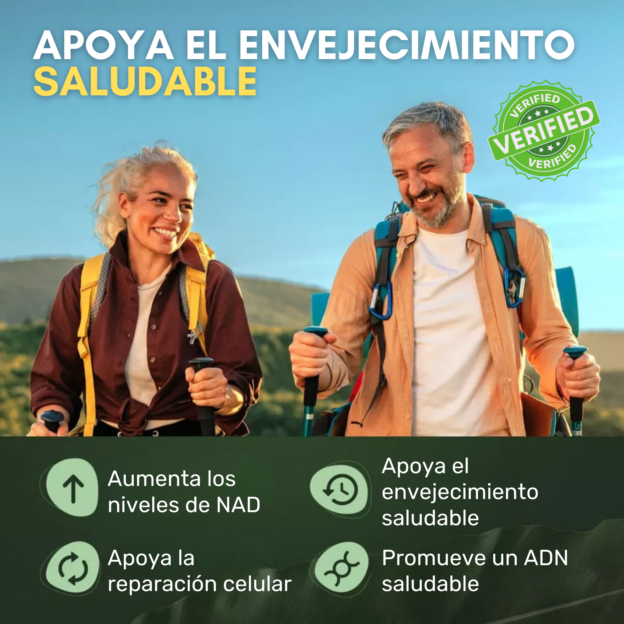 2do 50% OFF - NAD + RESVERATROL (COMBATE EL ENVEJECIMIENTO)