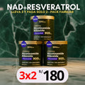 3X2 - NAD + RESVERATROL (COMBATE EL ENVEJECIMIENTO)